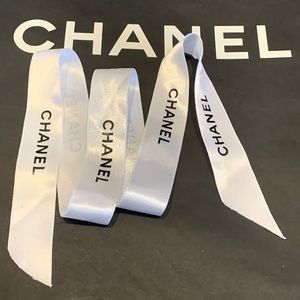 Chanel vintage white ribbon